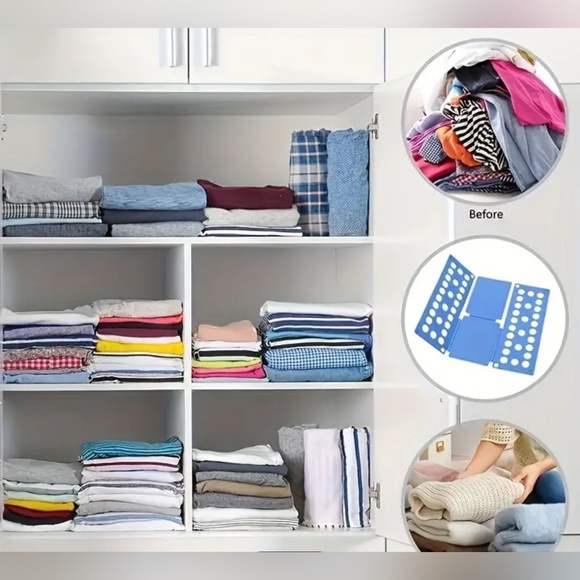 Kid's Clothes Folding Board Laundry Organizer T-Shirt Fast Fold - Picture 5 of 5